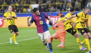 Barcelona a semifinales de la Champions, a pesar de un triplete de  Borussia Guirassy