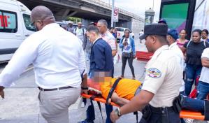 Con pronóstico reservado, hombre que cayó entre el vagón y el andén del Metro de Santo Domingo