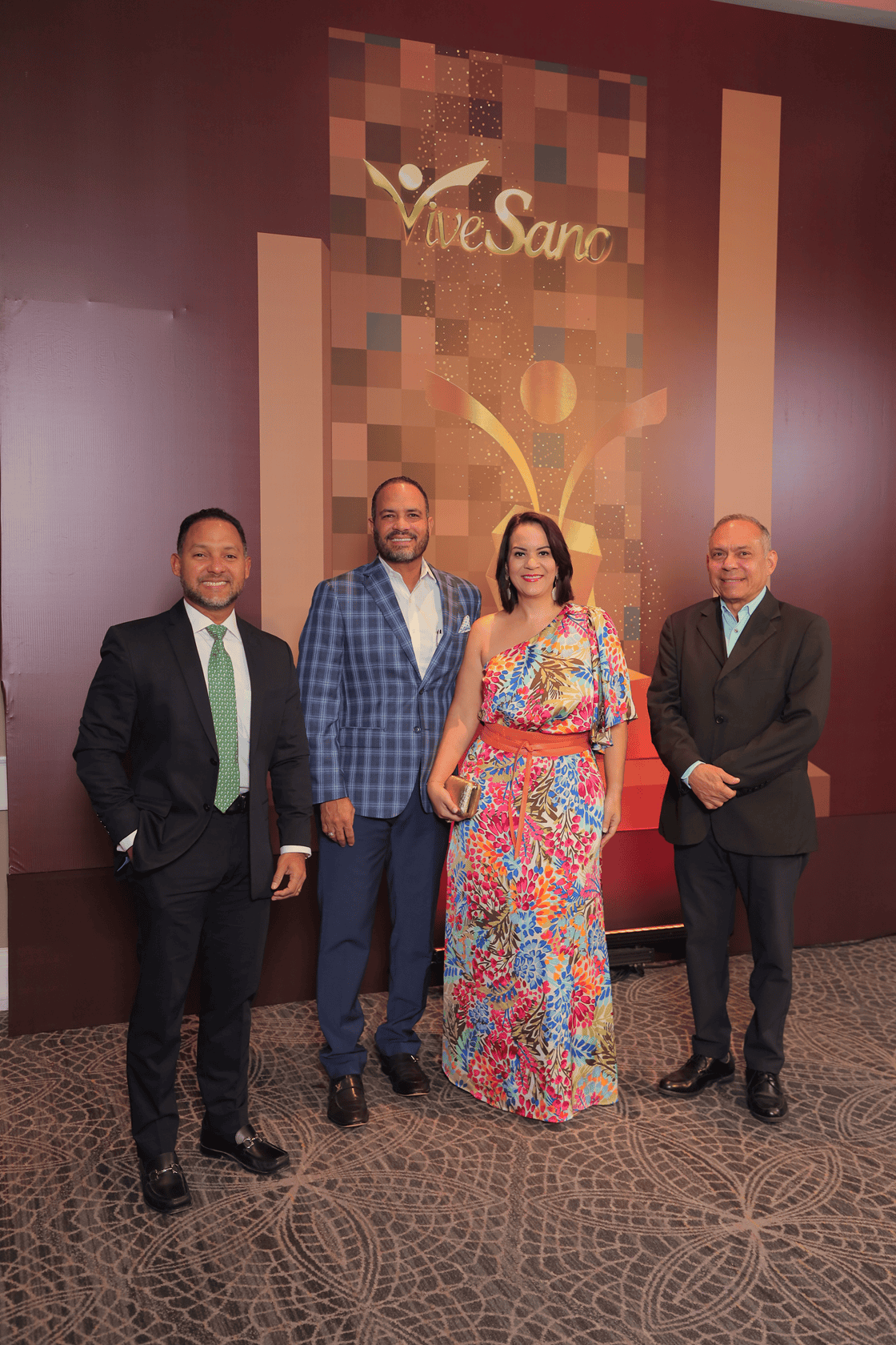 Anderling Ortiz, Rufino Santos Ortiz, Jennifer Betancurt y Rufino Santos Rivera.