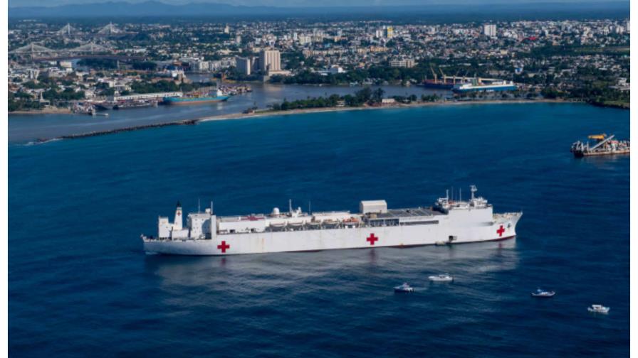 El buque hospital de Estados Unidos regresará a las costas de República Dominicana El buque hospital de Estados Unidos regresará a las costas de República Dominicana