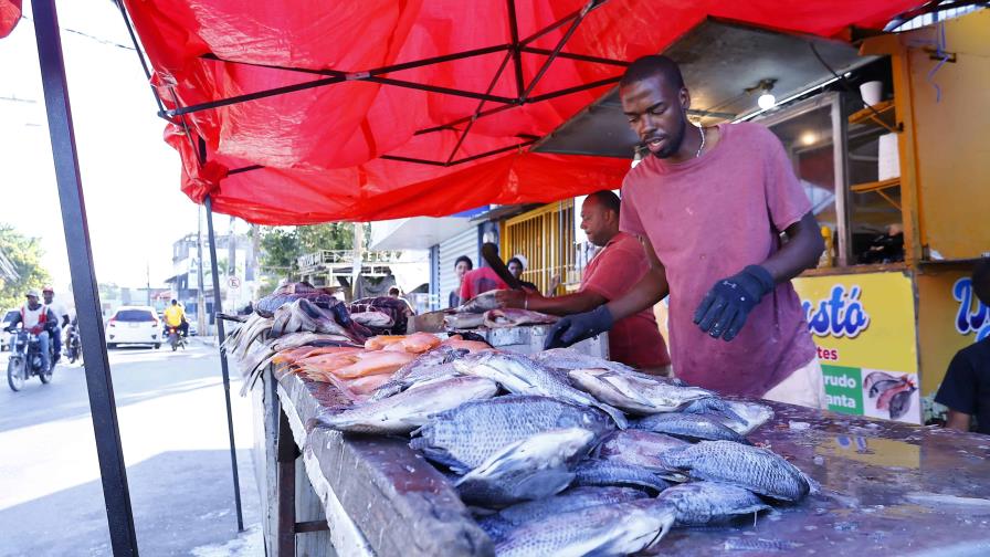 Vendedores de pescado se activan con la Semana Santa en barrios de la capital Vendedores de pescado se activan con la Semana Santa en barrios de la capital