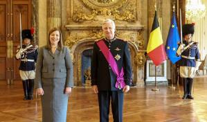 Embajadora de Rep&uacute;blica Dominicana en B&eacute;lgica presenta cartas credenciales