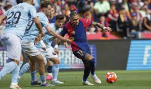 Raphinha lidera la remontada 4-3 del FC Barcelona ante el Celta de Vigo