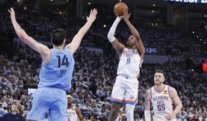 Thunder supera a Grizzlies en el juego 1 de la postemporada por un margen de 51 puntos