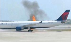 Incendio en motor obliga evacuación en un avión de Delta con 282 pasajeros en Orlando