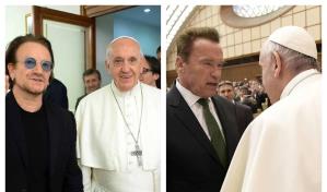 Recordamos el encuentro de varias celebridades con el papa Francisco