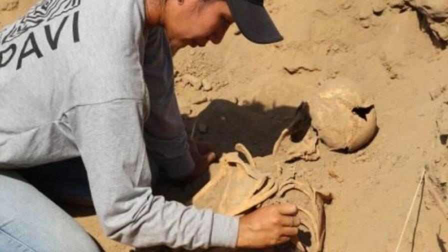 Descubren los restos de un templo milenario y de un sacrificio humano en el norte de Perú Descubren los restos de un templo milenario y de un sacrificio humano en el norte de Perú