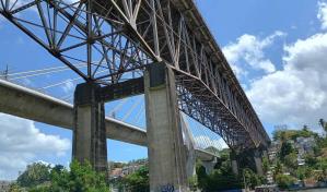 Empresa Pinsa corrige fugas y refuerza la estructura del puente de la 17