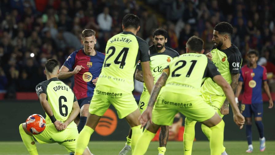 Barcelona amplía su ventaja en la liga española al vencer a Mallorca con gol de Olmo Barcelona amplía su ventaja en la liga española al vencer a Mallorca con gol de Olmo