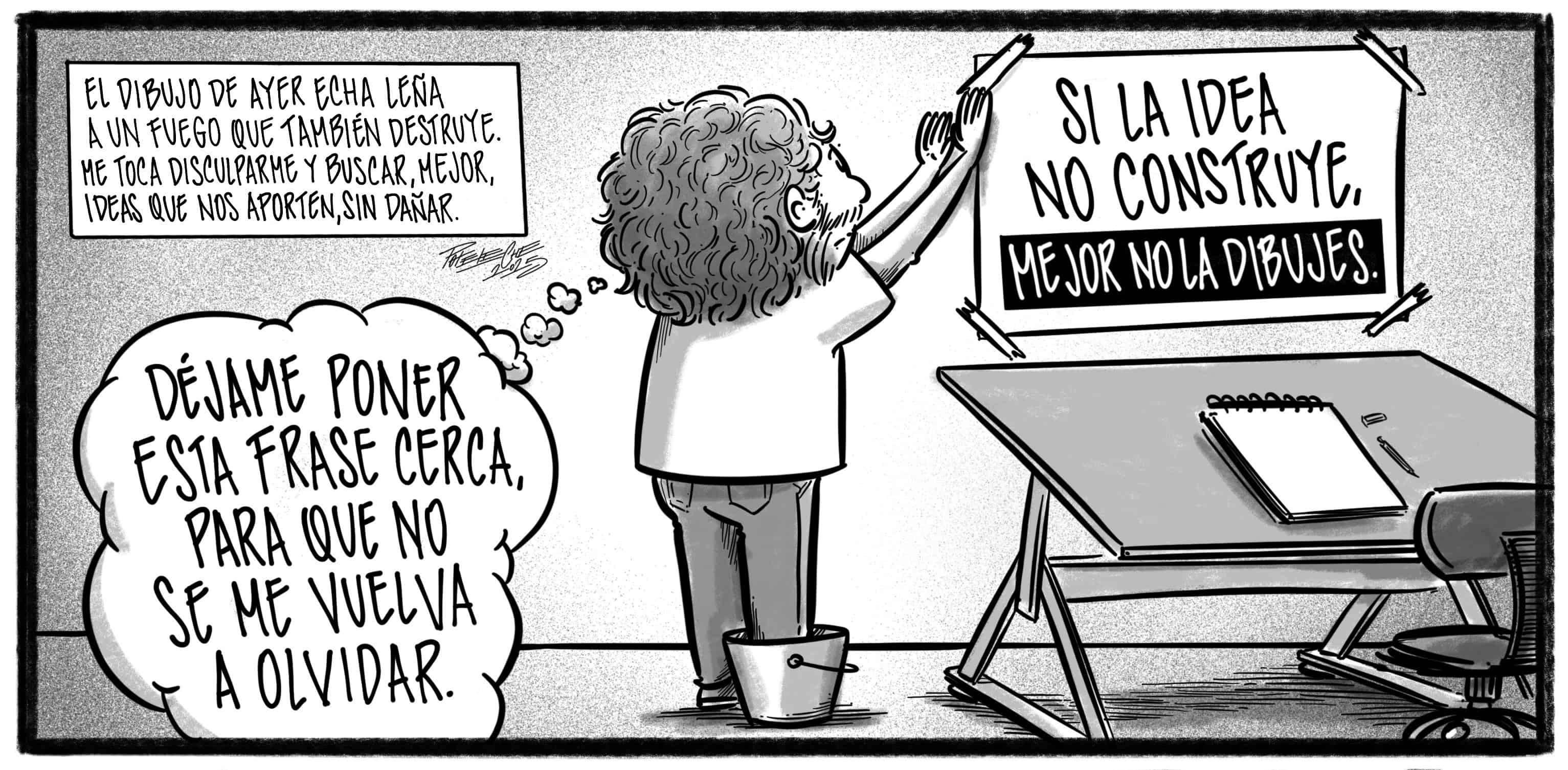 Caricatura de Noticiero Poteleche 25 abril 2025