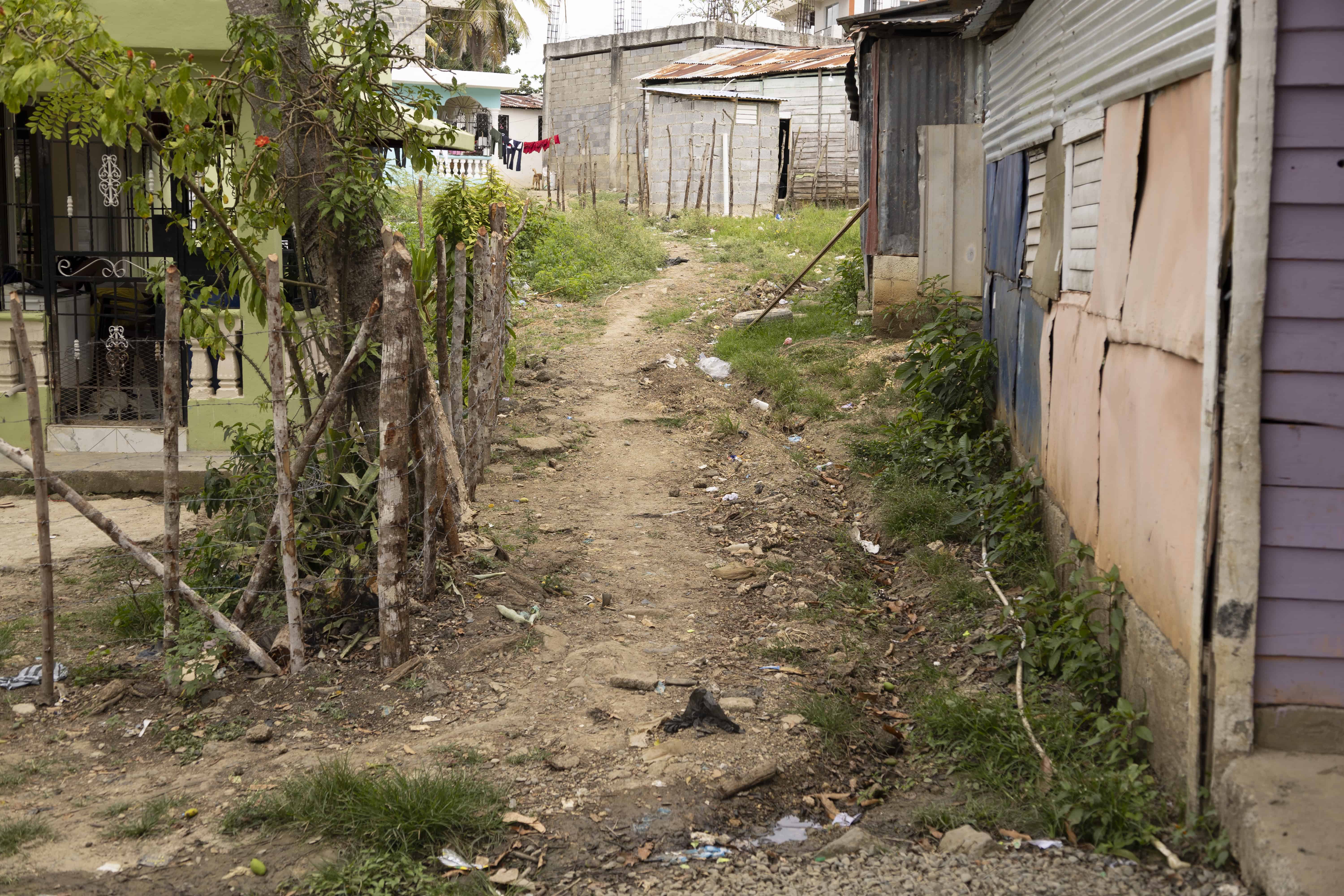 Una de las calles del sector.