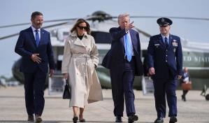 Trump llega a Roma para asistir al funeral del papa y verse con líderes extranjeros