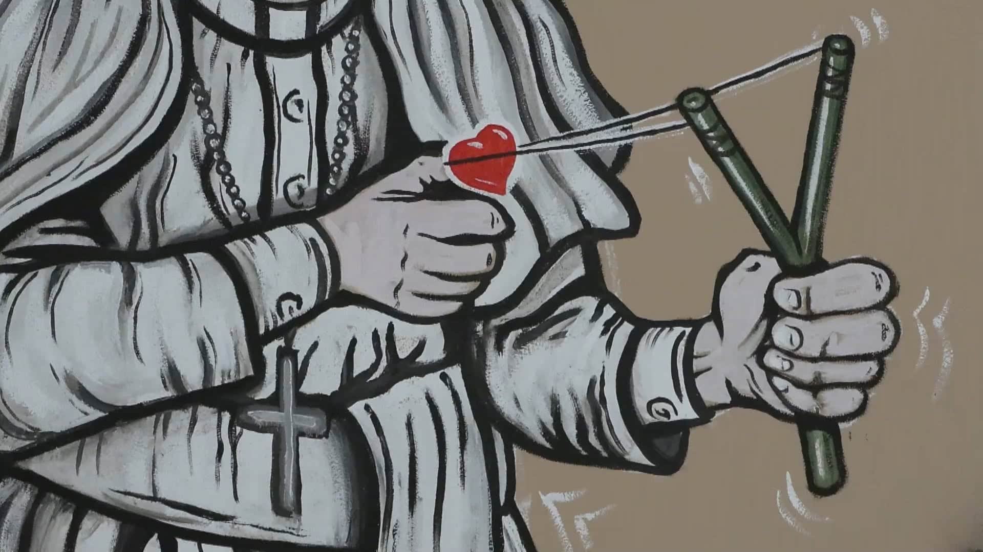 Es el artista callejero que retrata por las calles de Roma al pontífice argentino, fallecido este lunes a los 88 años.