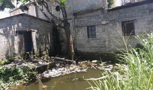 En La Compuerta de Los Alcarrizos se inundan con cualquier aguacero