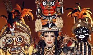 El traje típico que usará Mayra Delgado en Miss Mundo honra las raíces taínas y africanas