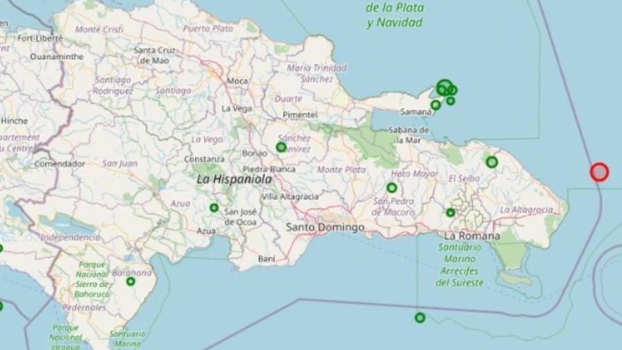 Se registra sismo de magnitud 5.2 al este de Punta Cana Se registra sismo de magnitud 5.2 al este de Punta Cana