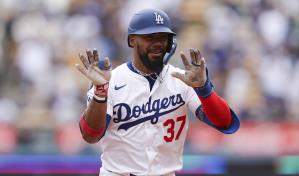 Teoscar Hernández, de los Dodgers, es el rey de los limpia bases