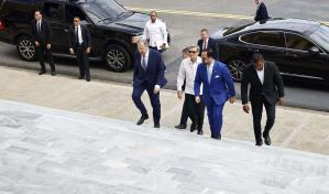El canciller ruso llega al Palacio Nacional para reunirse con el presidente Abinader