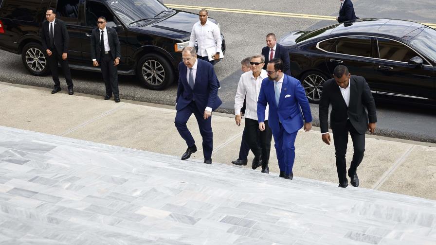 El canciller ruso llega al Palacio Nacional para reunirse con el presidente Abinader El canciller ruso llega al Palacio Nacional para reunirse con el presidente Abinader