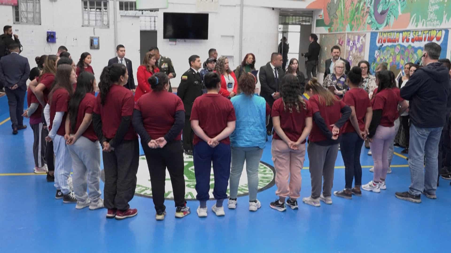 Reunión de reclusas en la cárcel de mujeres, El Buen Pastor en Bogotá el 29 de abril de 2025.