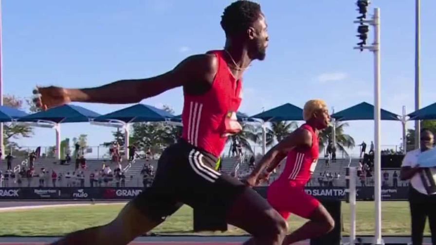 Alexander Ogando cruza segundo en su primera de dos pruebas en el Grand Slam Track; récord nacional Alexander Ogando cruza segundo en su primera de dos pruebas en el Grand Slam Track; récord nacional