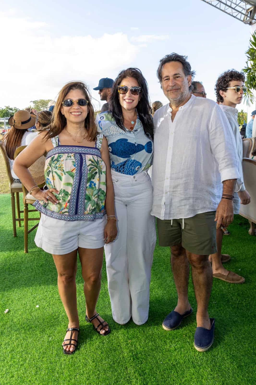 Gina Guzmán, Alfida de Puello y Pablo Solano.