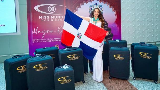 Mayra Delgado, Miss Mundo Dominicana, parte a la India en representación del país