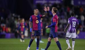 Un Barcelona indetenible derrota al Valladolid y se entroniza en la cima de la Liga
