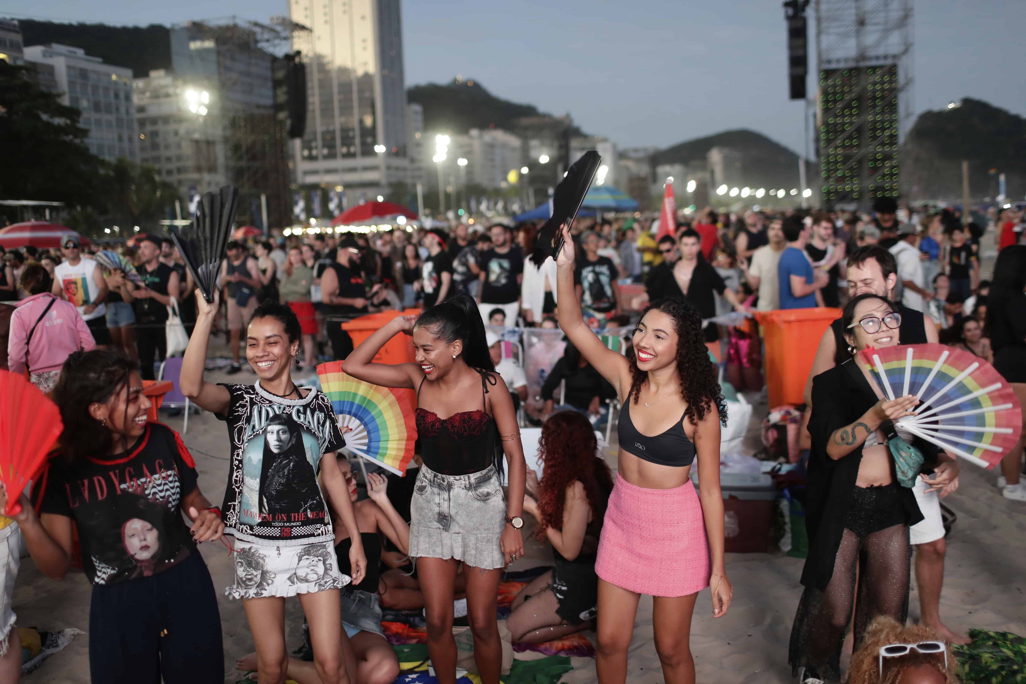 Un ambiente de celebración en Copacabana.