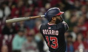 Amed Rosario pega jonrón, empuja cuatro y conduce a Nacionales sobre los Rojos