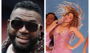 Shakira reta a David Ortiz a bailar en Fenway Park durante su gira 2025