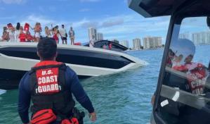 Investigan el hundimiento de un yate en Miami con 32 personas a bordo, todas rescatadas