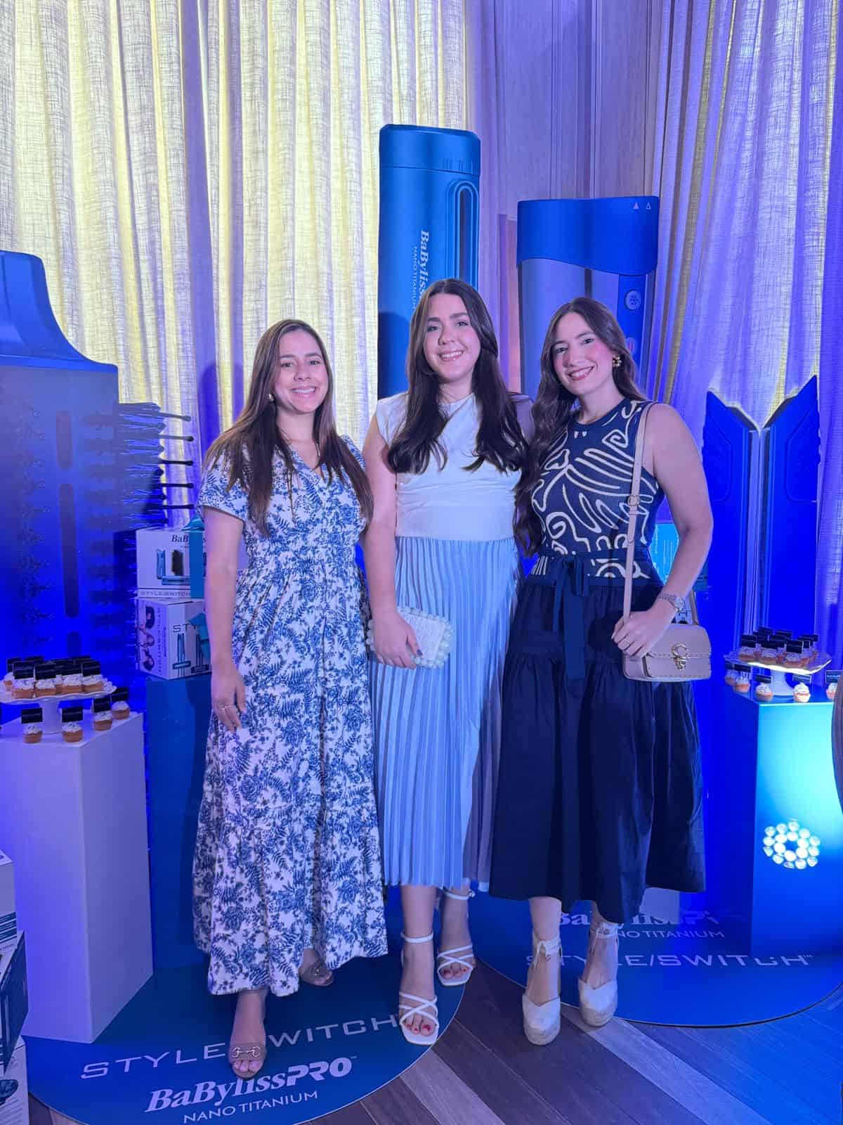 Arlene Medina, Mariela Pujols y Krystie Amiama.