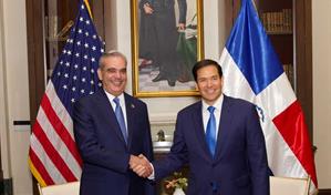 Abinader y Marco Rubio conversan sobre el tráfico ilícito de drogas y armas
