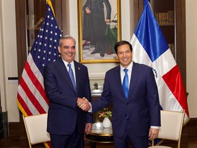 Encuentro Luis Abinader y Marco Rubio sobre seguridad regional