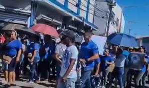 Maestros marchan para exigir mejores condiciones en centros educativos de Hato Mayor