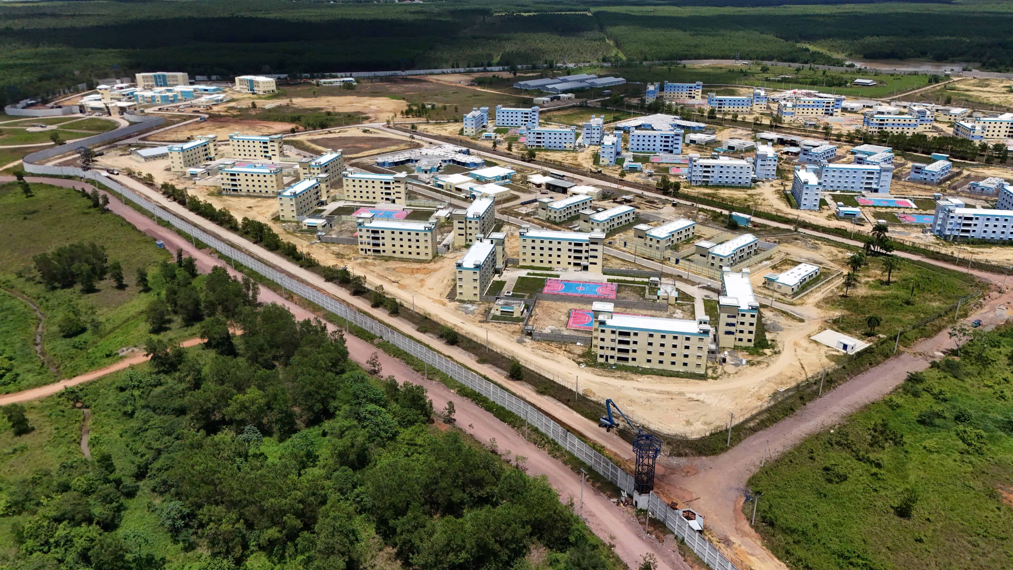 Vista aérea del centro penitenciario Las Parras.