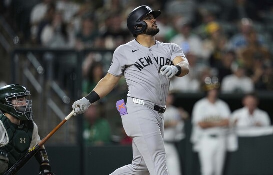 Jasson Dom&iacute;nguez conect&oacute; cuadrangular y los Yanquis vencieron a Skubal