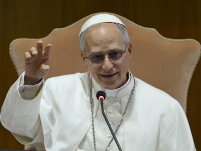 El papa León XIV visita por sorpresa un santuario de los agustinos