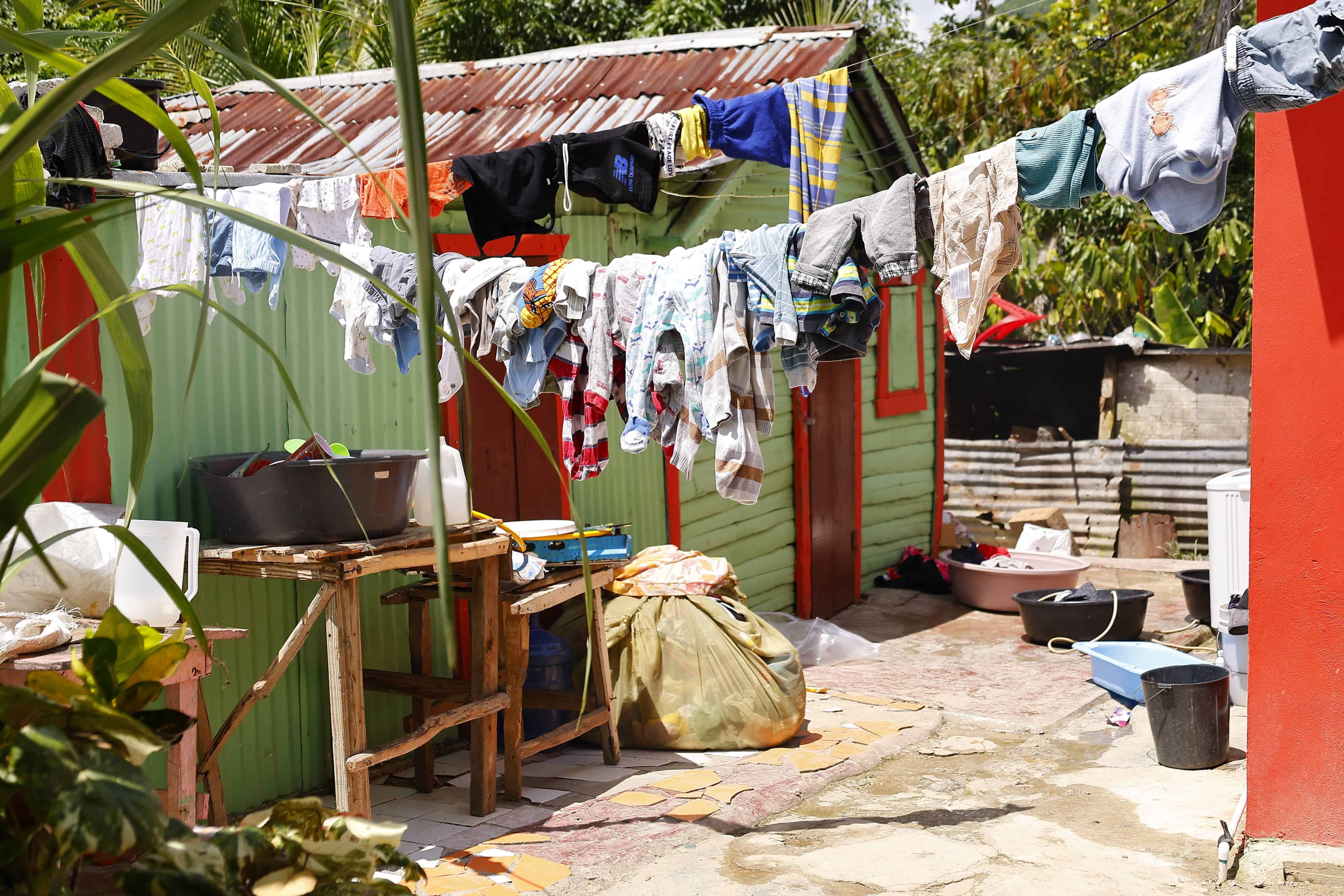 La casa en donde vivía Lourdia Jean Pierre junto a su familia.