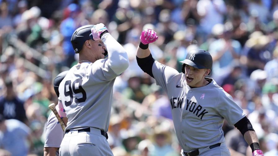 Aaron Judge eleva su promedio a .409 con cuatro hits y Yankees derrotan a Atléticos Aaron Judge eleva su promedio a .409 con cuatro hits y Yankees derrotan a Atléticos