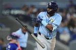Grand slam de Junior Caminero en la 9na da triunfo a Rays ante Azulejos