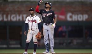 Wood impulsa carrera decisiva en la 8va y Nacionales rompen racha de 7 derrotas al superar a Bravos