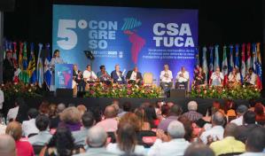 Raquel Peña encabeza el Congreso Sindical de las Américas sobre justicia social y derechos laborales