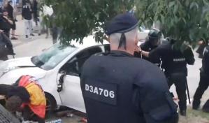 Auto embiste a multitud afuera del Espanyol-Barcelona y deja 13 heridos