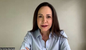 Varada en Panam&aacute;, Mar&iacute;a Corina Machado denuncia que el r&eacute;gimen le impide volver a Venezuela