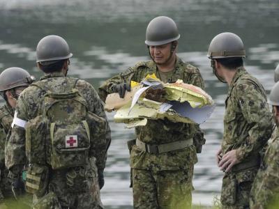 Japón recupera restos de un militar fallecido accidente aéreo