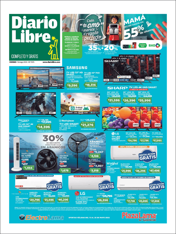Portada de Diario Libre Impreso