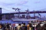 Fallecen dos tripulantes heridos tras colisión de buque mexicano contra puente de Brooklyn