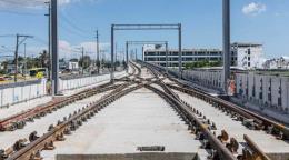 Realizan pruebas finales de la L&iacute;nea 2C del metro a Los Alcarrizos con trenes cargados